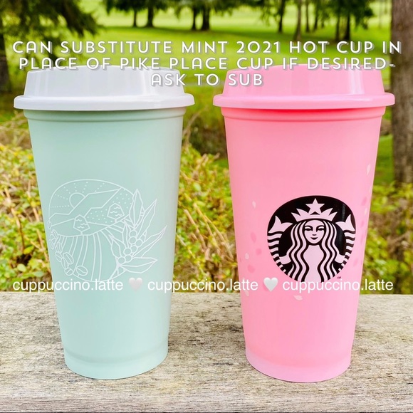 🌸LAST SET🌸Starbucks Pink Sakura Petals & Pike Place Original Hot Cup - Picture 13 of 13